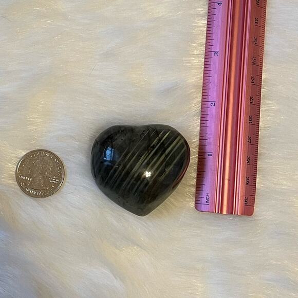 Labradorite Heart #1 - Picture 2 of 4